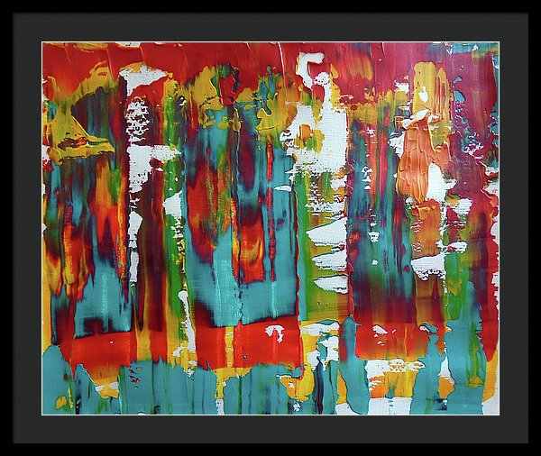 I Showed Up On Time - Framed Print