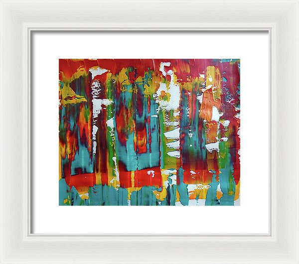 I Showed Up On Time - Framed Print