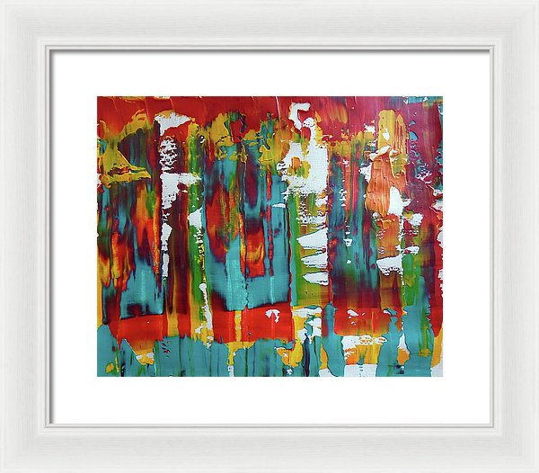 I Showed Up On Time - Framed Print