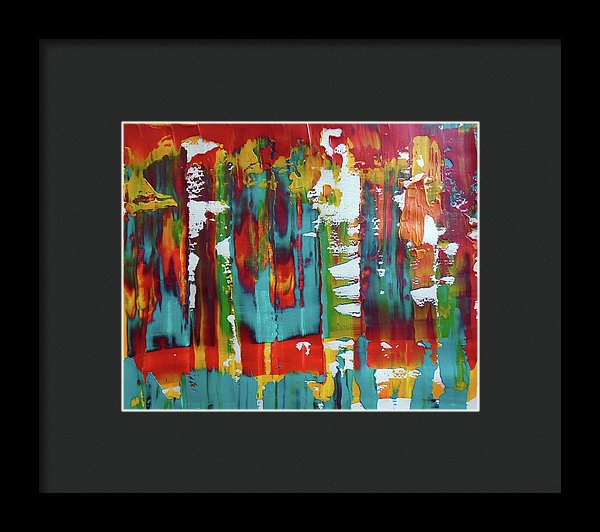 I Showed Up On Time - Framed Print