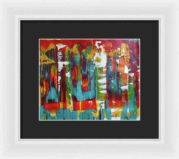 I Showed Up On Time - Framed Print