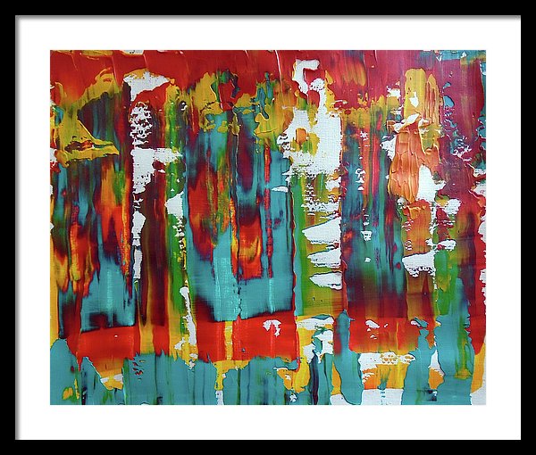 I Showed Up On Time - Framed Print