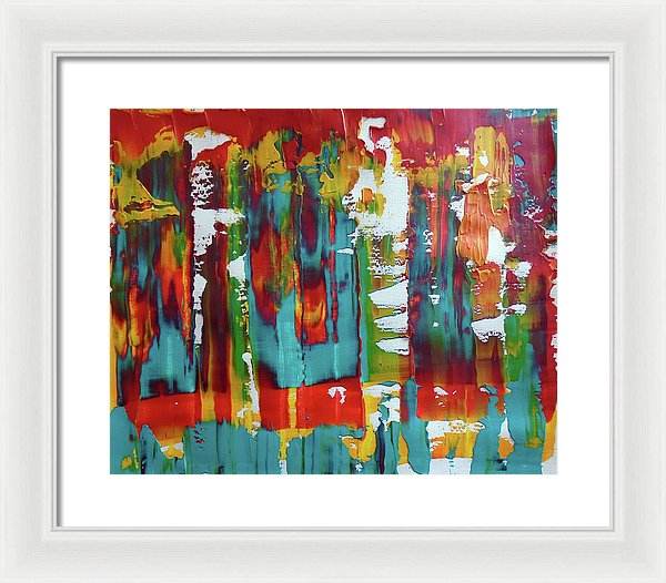 I Showed Up On Time - Framed Print