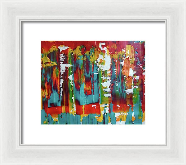 I Showed Up On Time - Framed Print