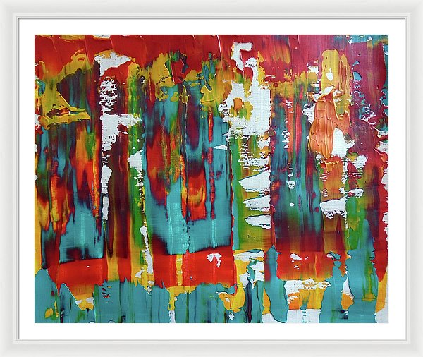 I Showed Up On Time - Framed Print
