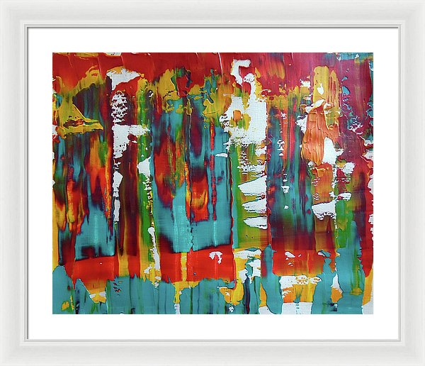 I Showed Up On Time - Framed Print