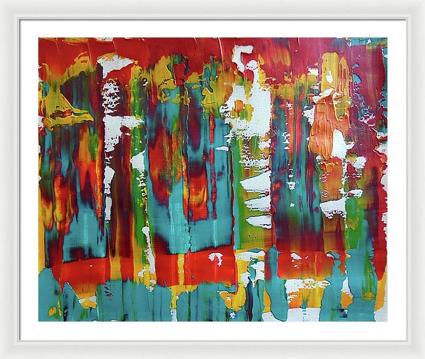 I Showed Up On Time - Framed Print