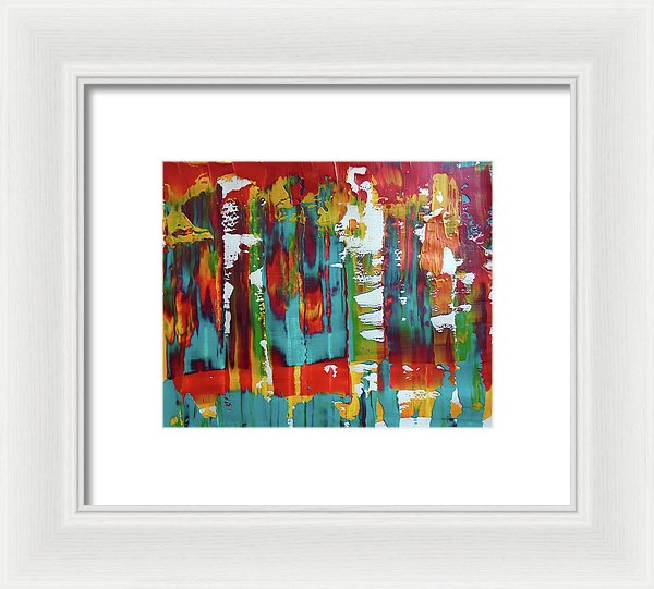 I Showed Up On Time - Framed Print