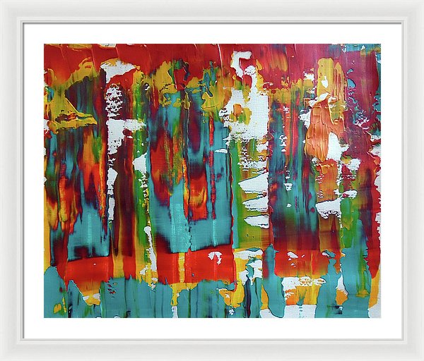 I Showed Up On Time - Framed Print