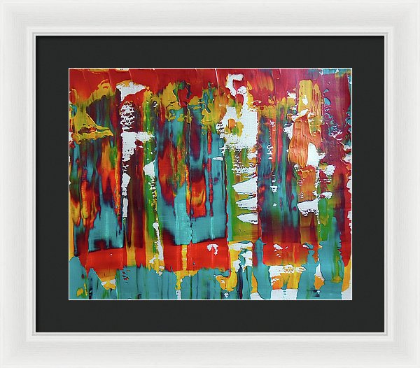 I Showed Up On Time - Framed Print