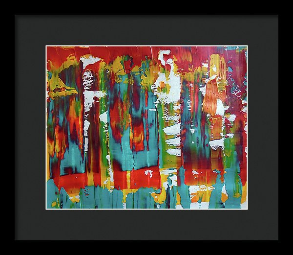 I Showed Up On Time - Framed Print