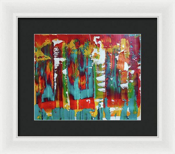 I Showed Up On Time - Framed Print