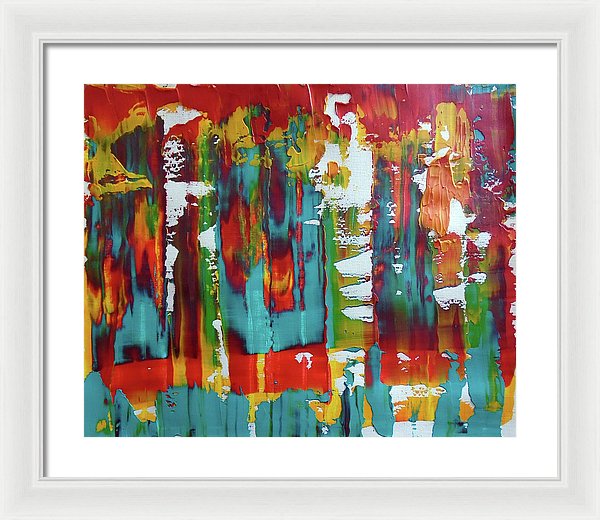 I Showed Up On Time - Framed Print