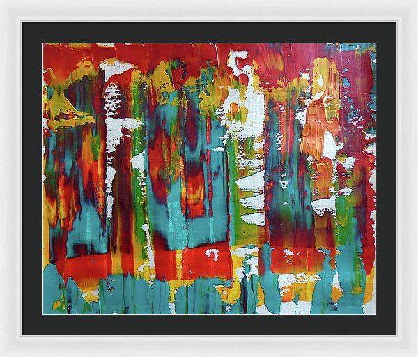 I Showed Up On Time - Framed Print
