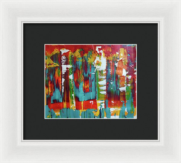 I Showed Up On Time - Framed Print