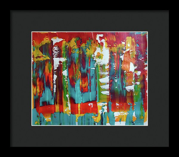 I Showed Up On Time - Framed Print