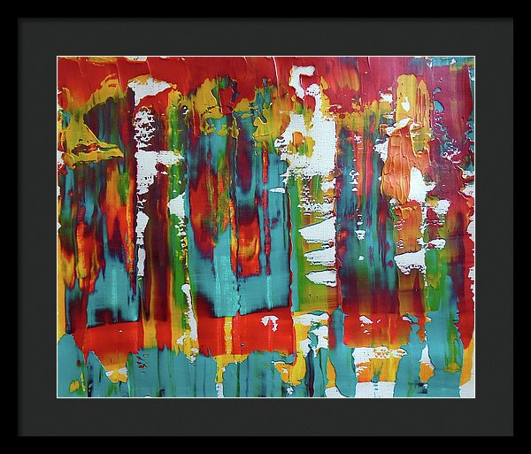I Showed Up On Time - Framed Print