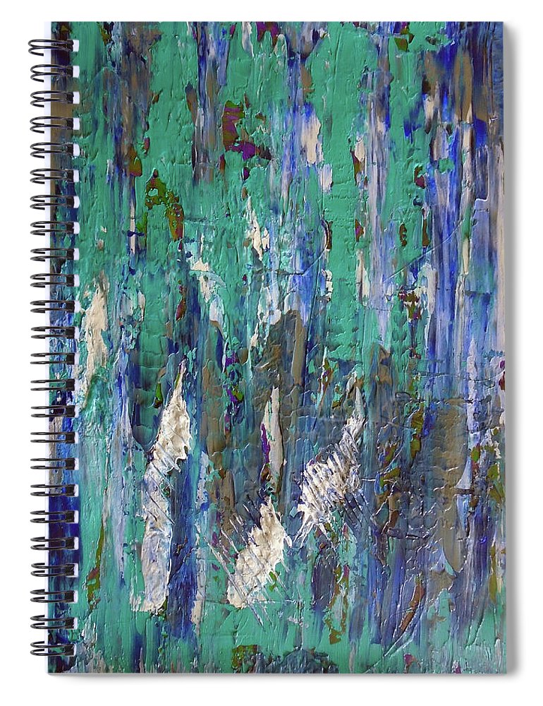 Waiting By The Clock - Spiral Notebook