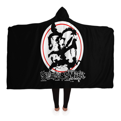 Stain and Smear Hooded Blanket