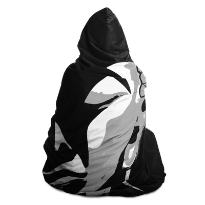 Black Lotus Hooded Blanket