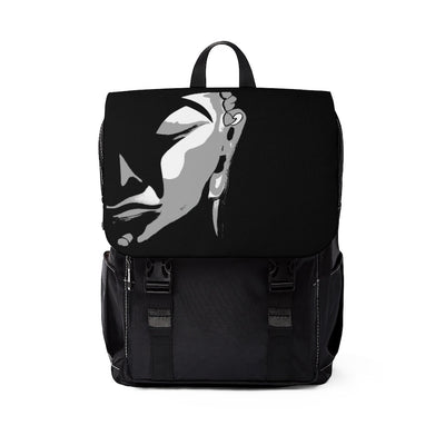 Black Lotus Unisex Casual Shoulder Backpack