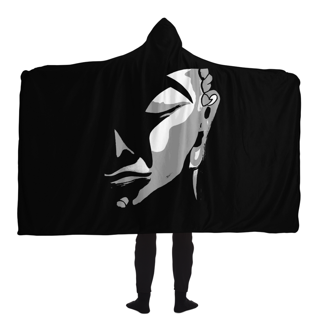 Black Lotus Hooded Blanket