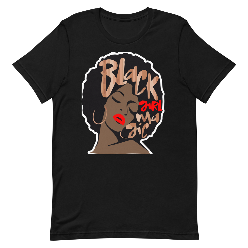 Black Girl Afro Magic Short-Sleeve Unisex T-Shirt