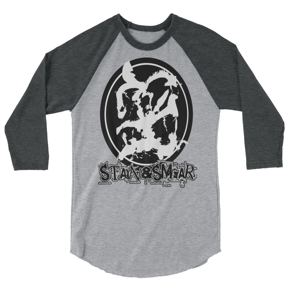 Stain and Smear 3/4 sleeve raglan shirt (Various Colors)
