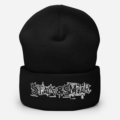 Stain and Smear Cuffed Beanie