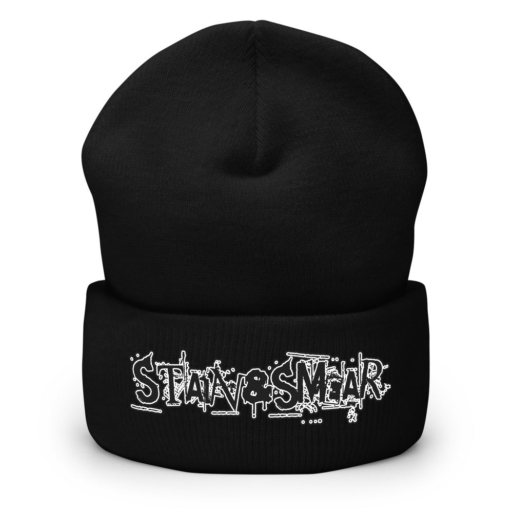 Stain and Smear Cuffed Beanie
