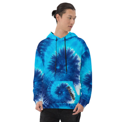 Low Key Blue Tie Dye Unisex Hoodie