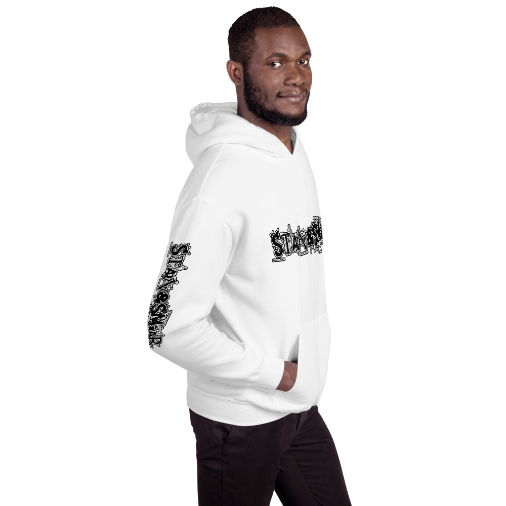Stain and Smear Text Unisex Hoodie (Various Colors)