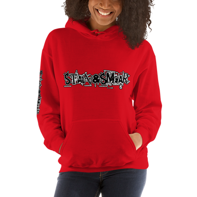 Stain and Smear Text Unisex Hoodie (Various Colors)