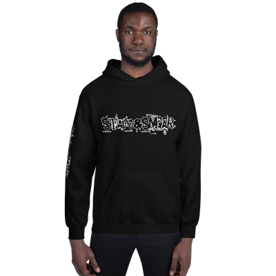 Stain and Smear Text Unisex Hoodie (Various Colors)