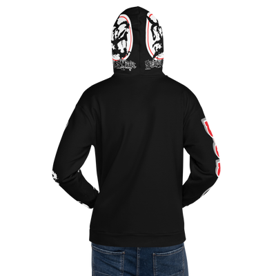 Stain and Smear Tabloid AOP Unisex Hoodie