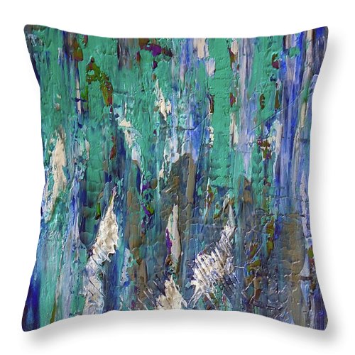 Waiting By The Clock - Throw Pillow